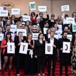 Members of 'CUT!' (Cinema Uni pour la Transition)