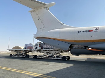 Arrival of Emirati Aid Aircraft in Benghazi